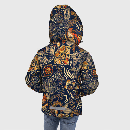 Зимняя куртка для мальчиков 3D Узор орнамент цветы этно - фото 4