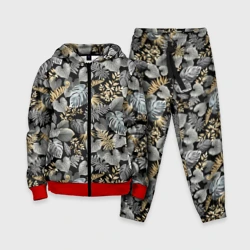 Детский костюм 3D Серебряные листочки