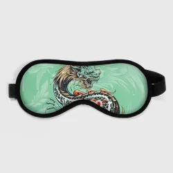 Маска для сна 3D Изумрудный дракон
