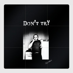 Магнитный плакат 3Х3 Чарльз Буковски, "Не старайся"