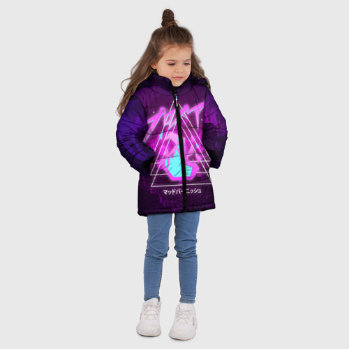 Зимняя куртка для девочек 3D Promare, цвет светло-серый - фото 5