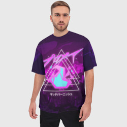 Мужская футболка oversize 3D Promare - фото 2