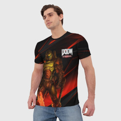 Мужская футболка 3D Doom eternal - фото 2