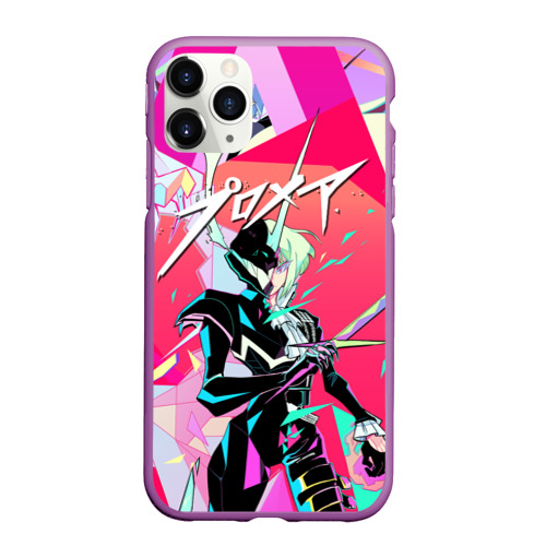 Чехол для iPhone 11 Pro Max матовый Promare, цвет фиолетовый