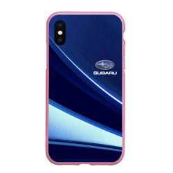 Чехол для iPhone XS Max матовый Subaru