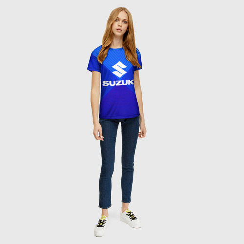 Женская футболка 3D Suzuki, цвет 3D печать - фото 5