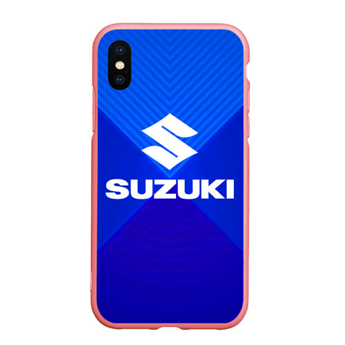 Чехол для iPhone XS Max матовый Suzuki, цвет баблгам