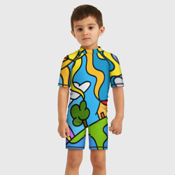 Детский купальный костюм 3D Мысли чокнутого - фото 2