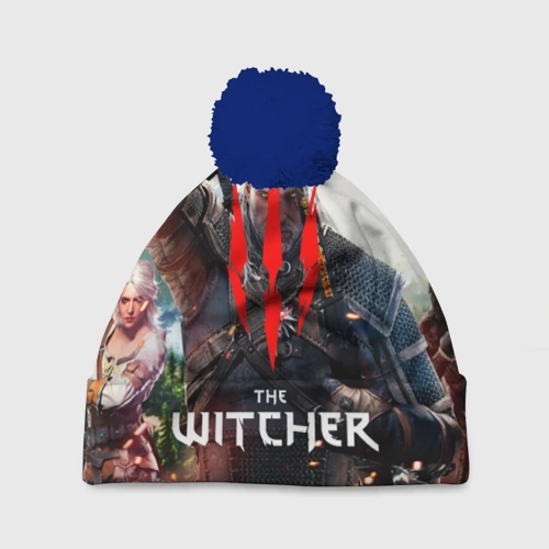 Шапка 3D c помпоном The Witcher