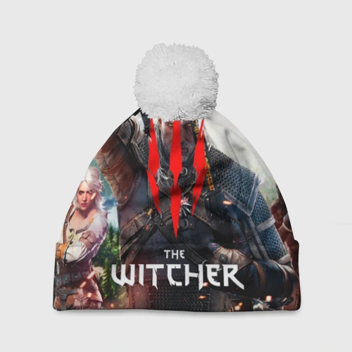 Шапка 3D c помпоном The Witcher