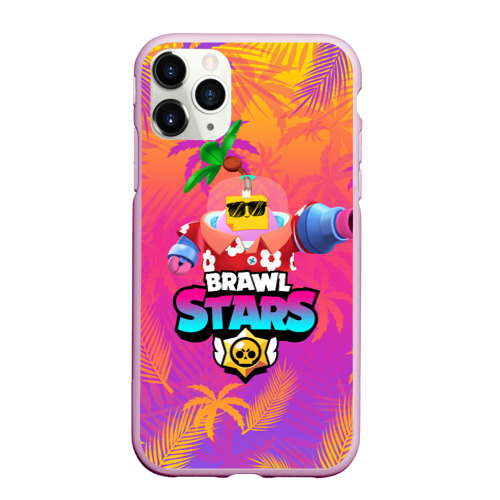 Чехол для iPhone 11 Pro матовый BRAWL STARS SPROUT, цвет розовый