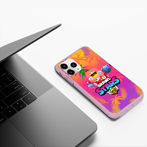 Чехол для iPhone 11 Pro матовый BRAWL STARS SPROUT, цвет розовый - фото 5