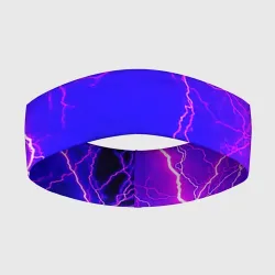 Повязка на голову 3D Неоновая молния