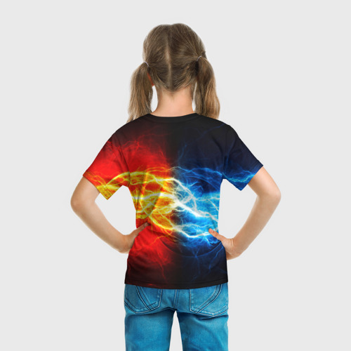 Детская футболка 3D Битва молний, цвет 3D печать - фото 6