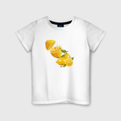Детская футболка хлопок Лимоны