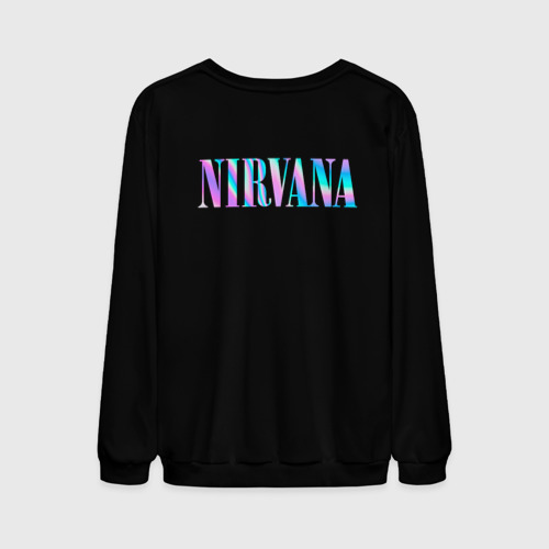 Мужской свитшот 3D NirvanaСпина, цвет черный - фото 2