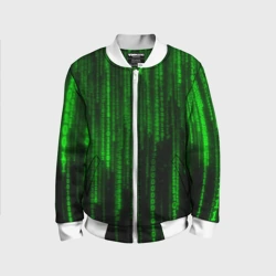 Детский бомбер 3D Матрица код цифры программист