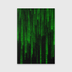 Обложка для паспорта матовая кожа Матрица код цифры программист