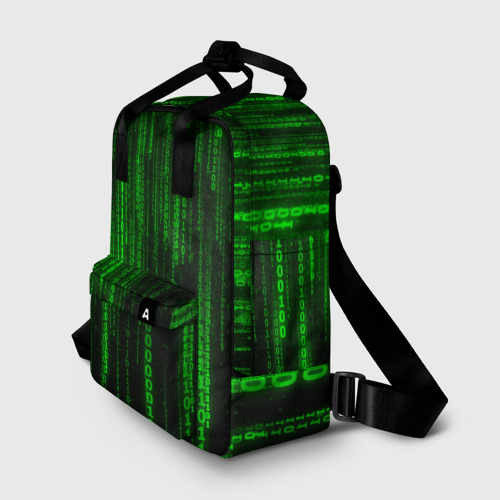Женский рюкзак 3D Матрица код цифры программист - фото 2
