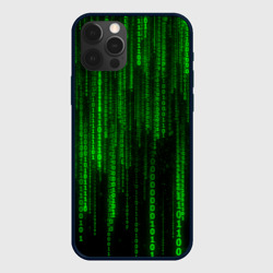 Чехол для iPhone 12 Pro Матрица код цифры программист