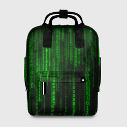 Матрица код цифры программист – Женский рюкзак 3D с принтом купить