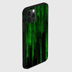 Чехол для iPhone 12 Pro Матрица код цифры программист - фото 2