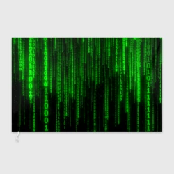 Флаг 3D Матрица код цифры программист