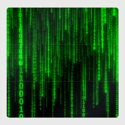 Магнитный плакат 3Х3 Матрица код цифры программист