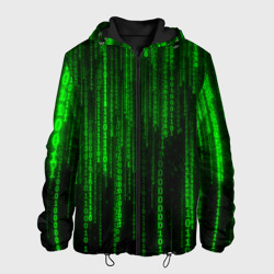 Мужская куртка 3D Матрица код цифры программист