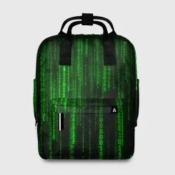 Сумка-рюкзак 3D Матрица код цифры программист
