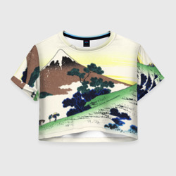 Женская футболка Crop-top 3D Япония