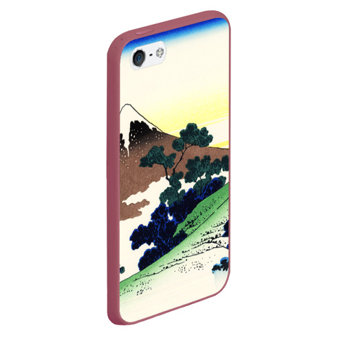 Чехол для iPhone 5/5S матовый Япония, цвет малиновый - фото 3