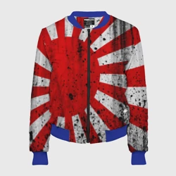 Женский бомбер 3D Японский флаг JDM