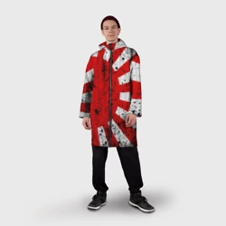 Дождевик унисекс 3D Японский флаг JDM - фото 2