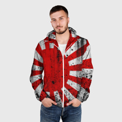 Мужская ветровка 3D Японский флаг JDM - фото 2