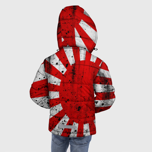 Зимняя куртка для мальчиков 3D Японский флаг, цвет красный - фото 4