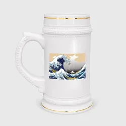 Кружка пивная The great wave off kanagawa
