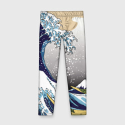 Детские леггинсы 3D The great wave off kanagawa