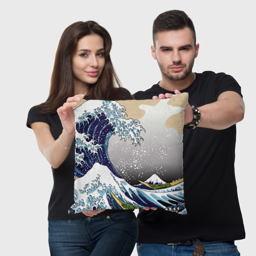 Подушка 3D The great wave off kanagawa - фото 3