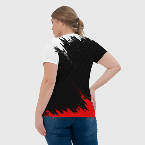 Женская футболка 3D с принтом The Witcher, вид сзади #2