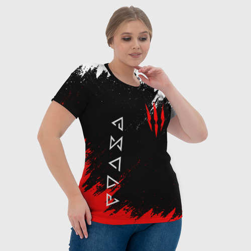 Женская футболка 3D с принтом The Witcher, фото #4