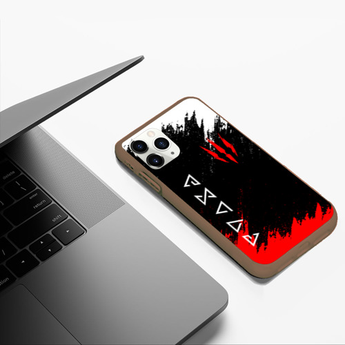 Чехол для iPhone 11 Pro Max матовый с принтом The Witcher, фото #5