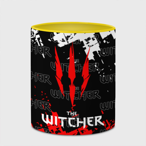 Кружка с полной запечаткой The Witcher, цвет белый + желтый - фото 4