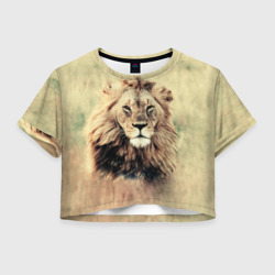 Женская футболка Crop-top 3D Lion King