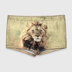 Мужские купальные плавки 3D Lion King
