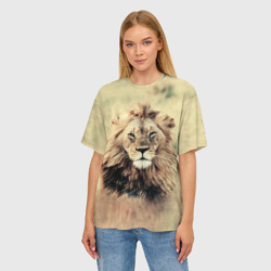 Женская футболка oversize 3D Lion King - фото 2