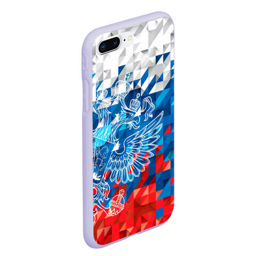 Чехол для iPhone 7Plus/8 Plus матовый Россия, цвет светло-сиреневый - фото 3