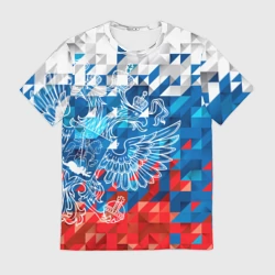 Мужская футболка 3D Россия