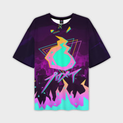 Мужская футболка oversize 3D Promare