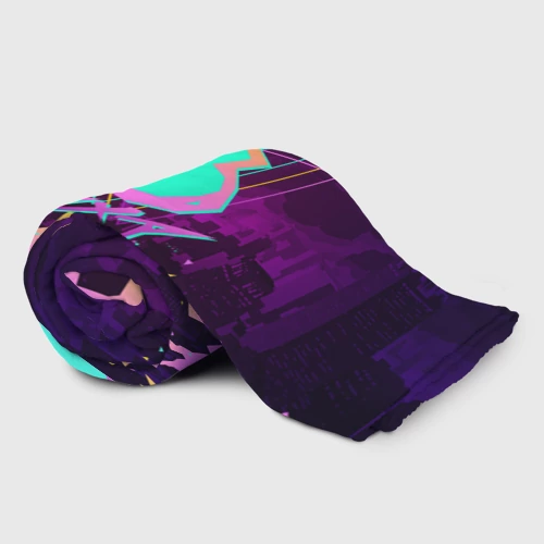Плед 3D с принтом Promare, фото на моделе #1
